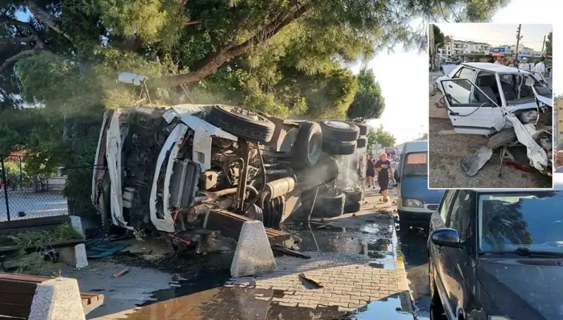 Freni Patlayan Kamyonun Yarattığı Korkunç Kaza, Trafiği Felç Etti!