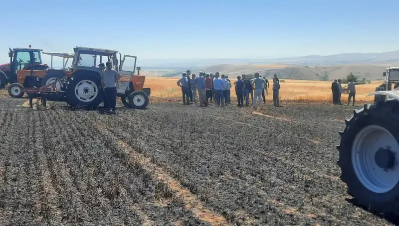 Yozgat’ta 100 Dönüm Ekili Alan Alev Alev Yandı: Çiftçiler Ne Yapmalı?